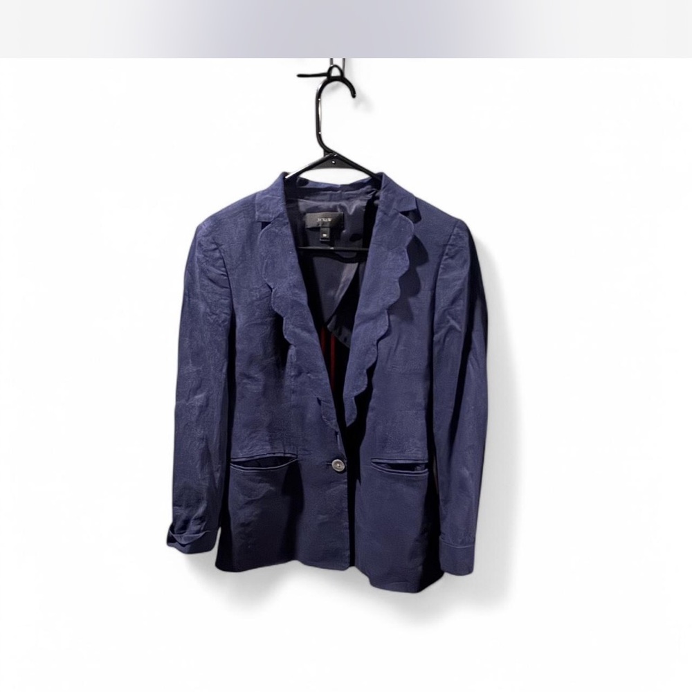 J. Crew Blue Structured Blazer - image 1